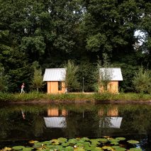 Timber and glass walls slide to reveal or enclose Caspar Schols’ Garden House