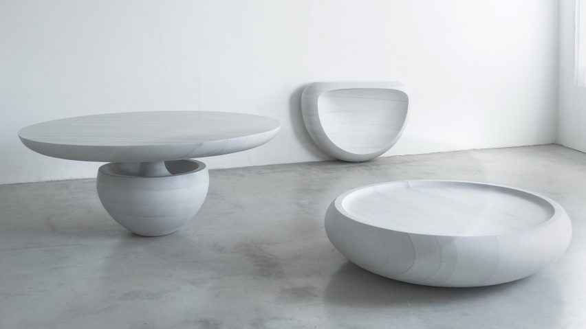 Fernando Mastrangelo debuts “butter-soft” and icy-sharp cement furniture