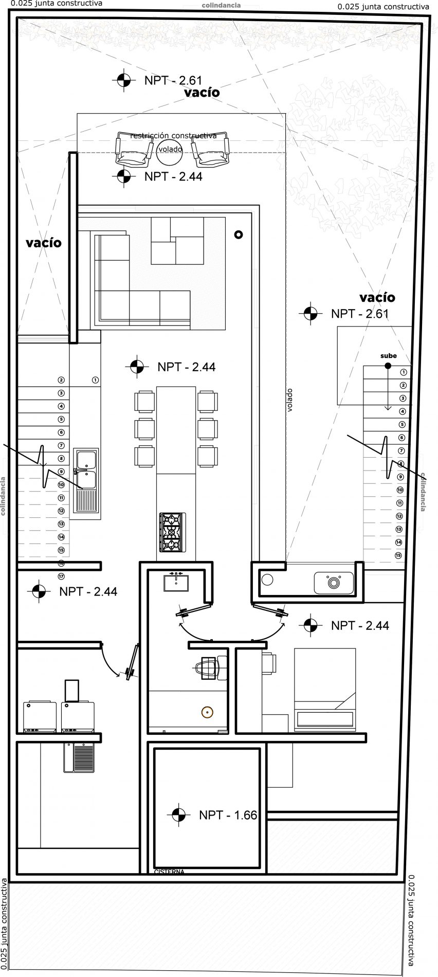 Plan for House S1 by Evelop Arquitectura
