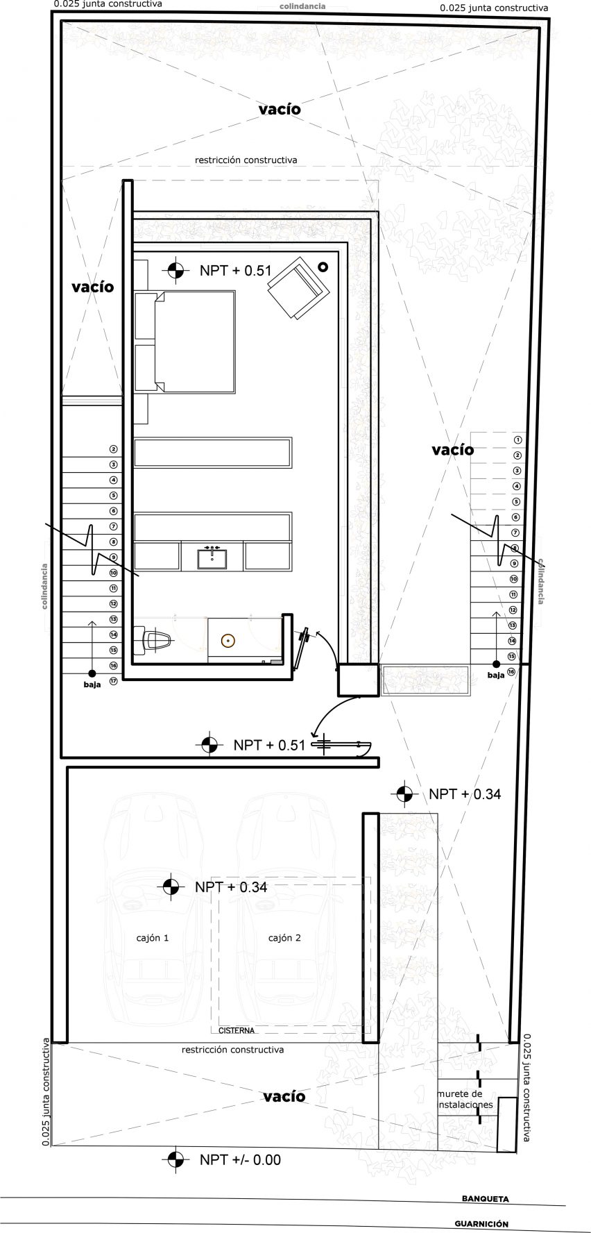 Plan for House S1 by Evelop Arquitectura