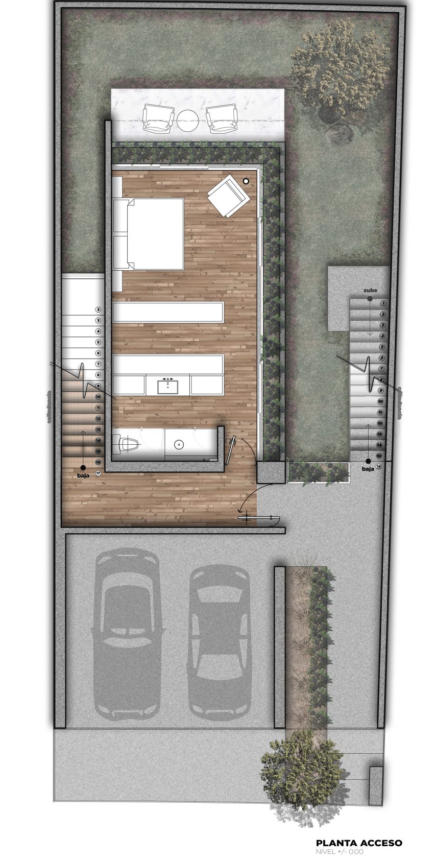 Plan for House S1 by Evelop Arquitectura