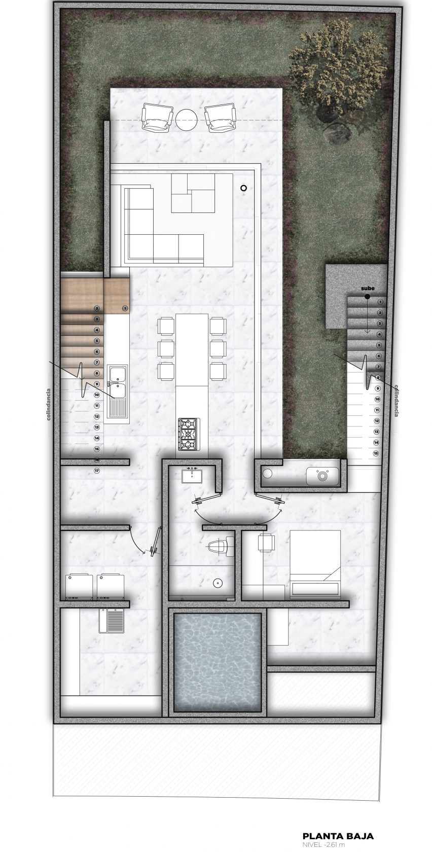 Plan for House S1 by Evelop Arquitectura