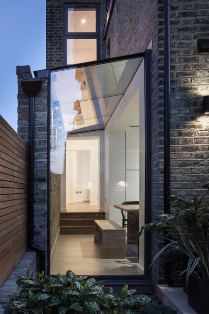London house extension by Mulroy Architects, with furnishings by Manea Kella