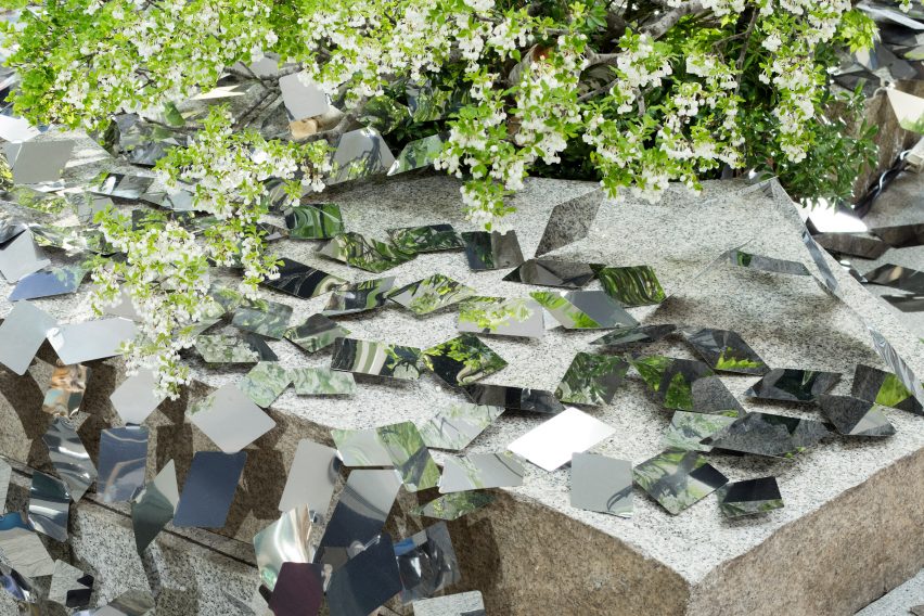 Kaleidoscopic ivy installation by Nendo