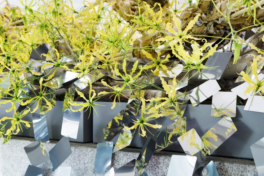Kaleidoscopic ivy installation by Nendo