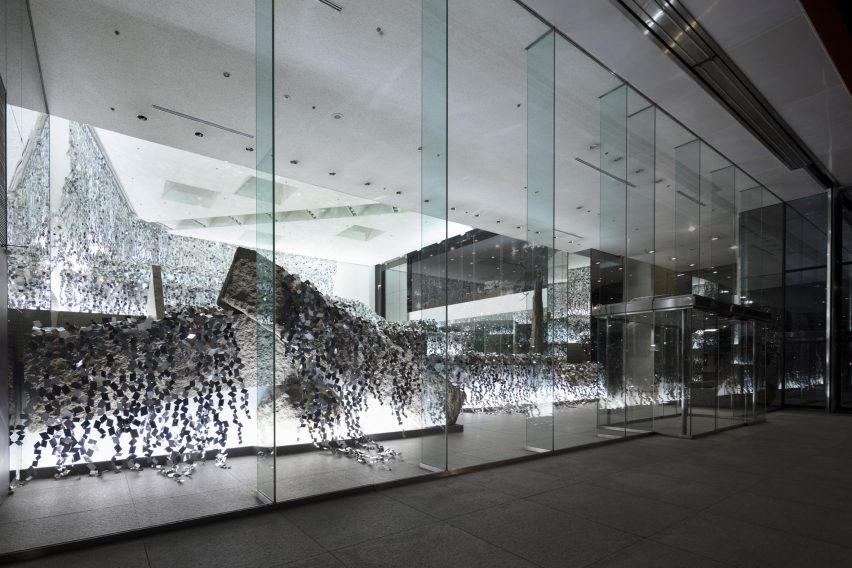 Kaleidoscopic ivy installation by Nendo
