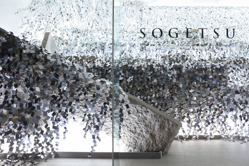 Kaleidoscopic ivy installation by Nendo