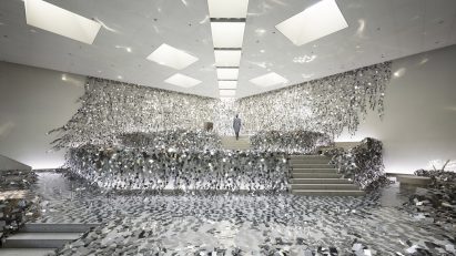 Kaleidoscopic ivy installation by Nendo