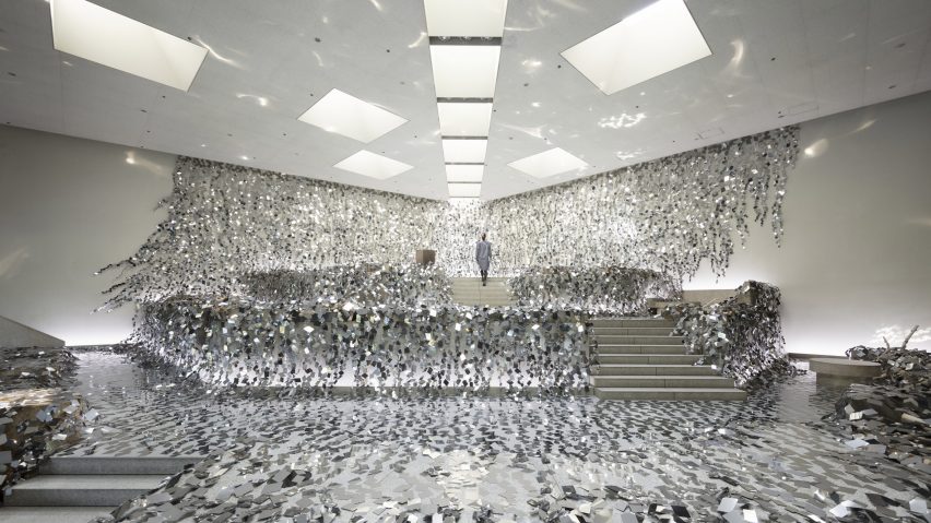 Kaleidoscopic ivy installation by Nendo
