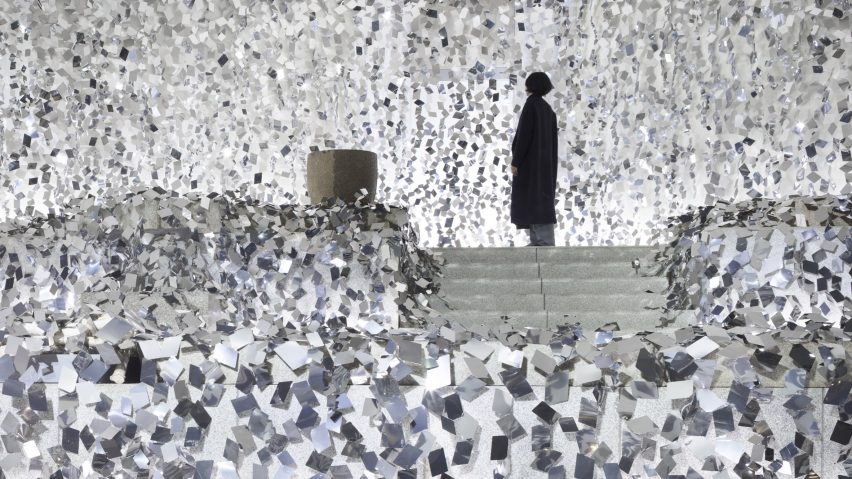 Kaleidoscopic ivy installation by Nendo