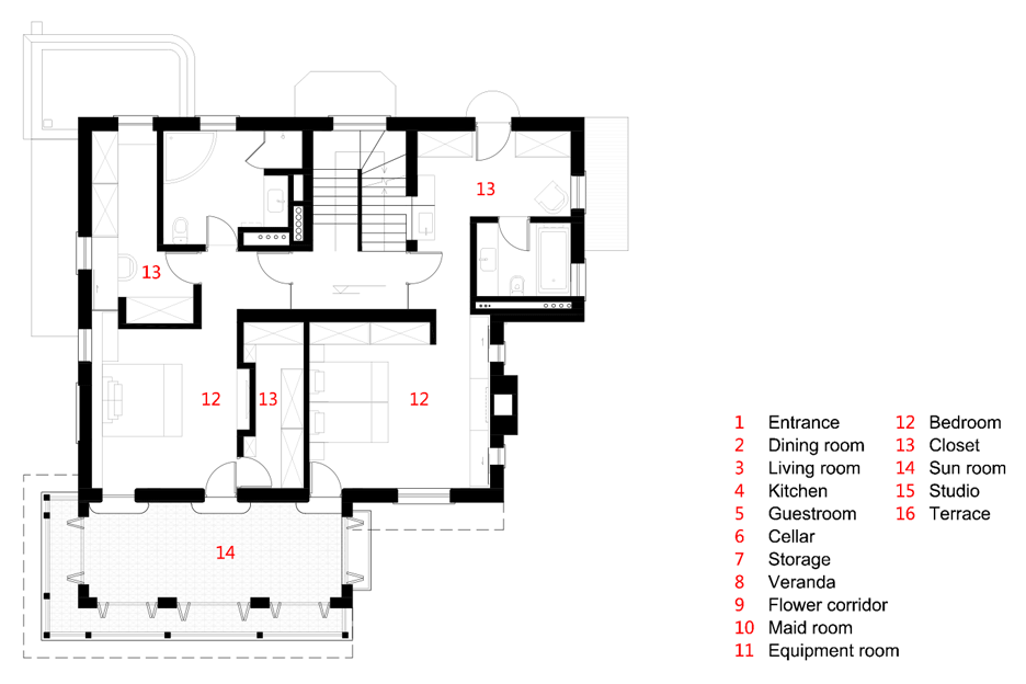 Ladislav Hudec Shanghai villa renovation by Atelier XÜK