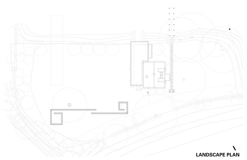 Site plan of Ten Broeck Cottage by Ten Broeck Cottage