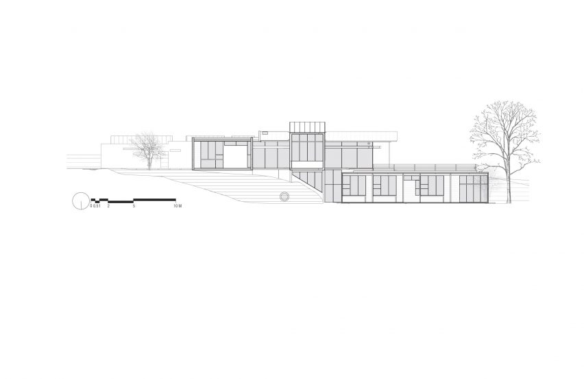 Elevation for Murray Music Hous by Carazo Arquitectos