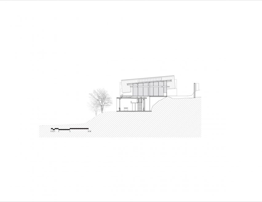 Elevation for Murray Music Hous by Carazo Arquitectos