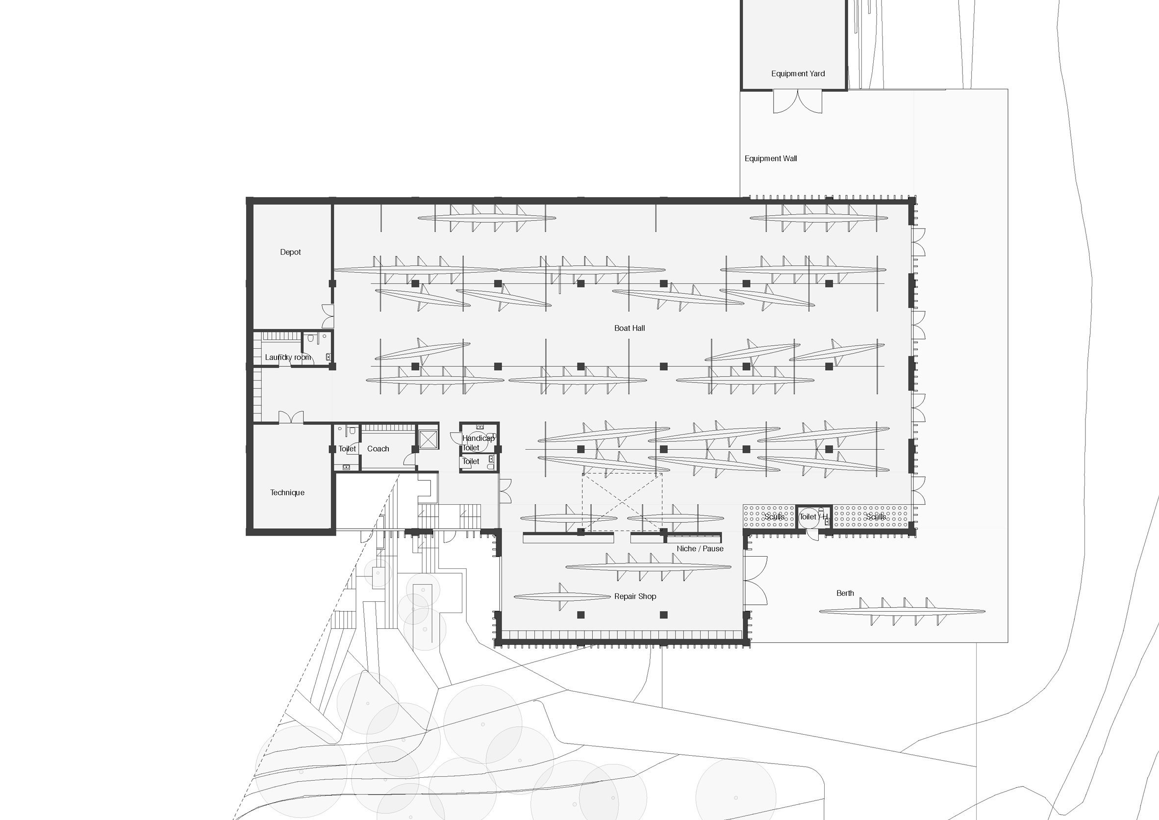 National rowing stadium by AART architects