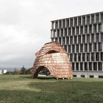ETH Zurich students create shingle-clad pavilion using robotic fabrication