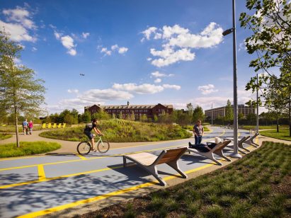 Philadelphia Navy Yards Central Green by James Corner Field Operations