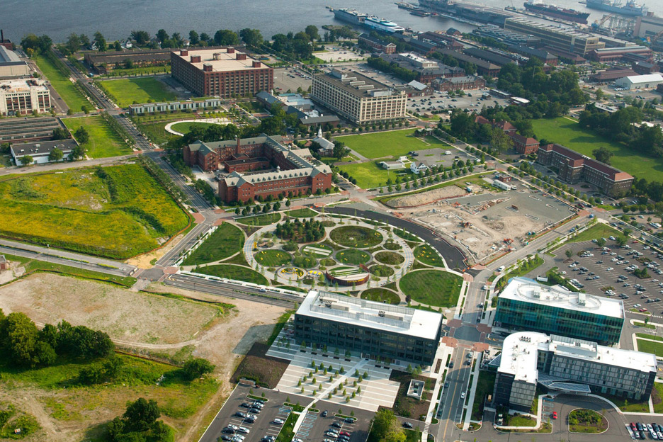 Philadelphia Navy Yards Central Green by James Corner Field Operations