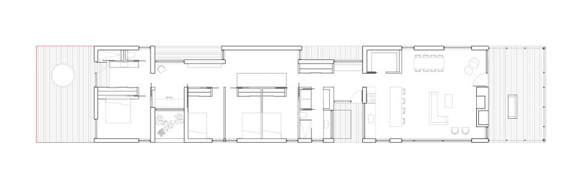 Floor plan for La Louve by Atelier Pierre Thibault