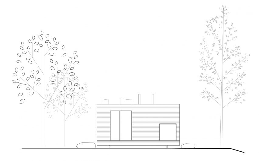 Elevation plan of La Louve by Atelier Pierre Thibault