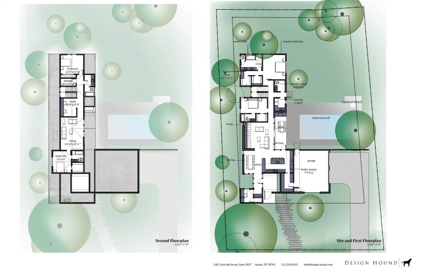 Plan of Laurelwood House by Design Hound