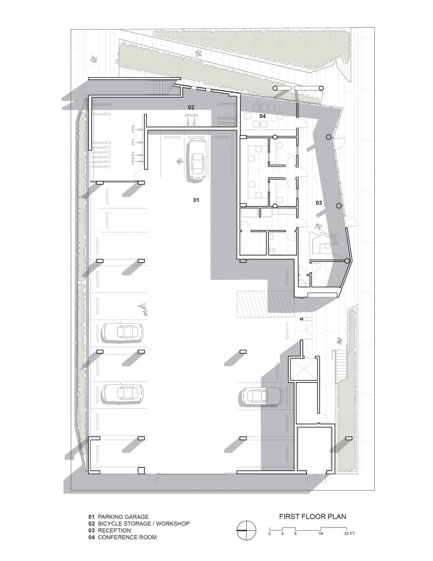 Ground floor plan for The Six by Brooks + Scarpa