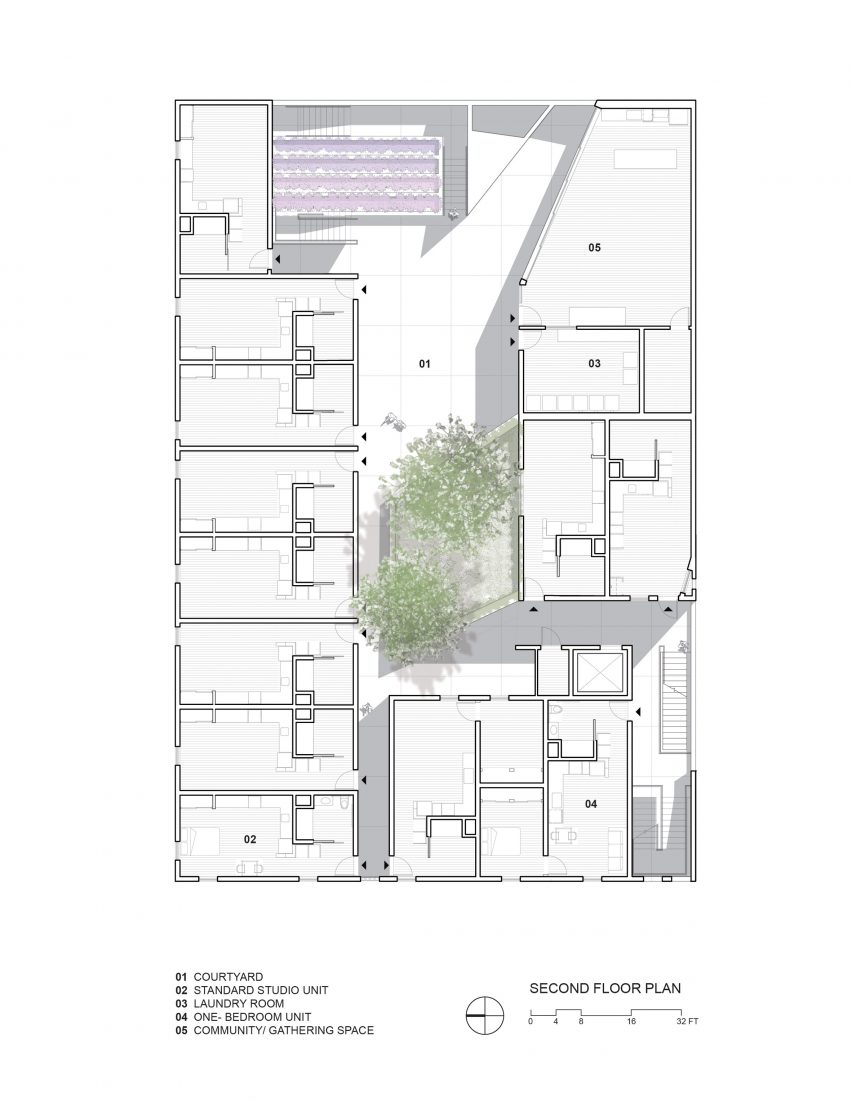First floor plan for The Six by Brooks + Scarpa