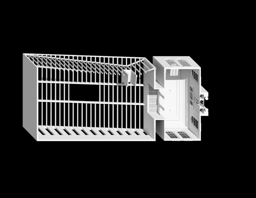 Diagram Stapleton branch of the New York Public Library by Andrew Berman Architects