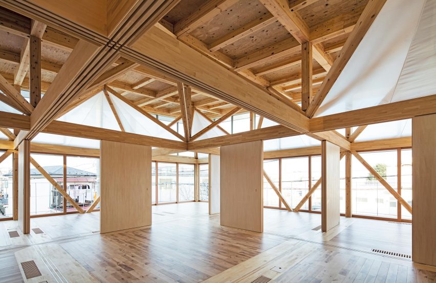 Removable walls offer endless configurations for community space by Aki Hamada