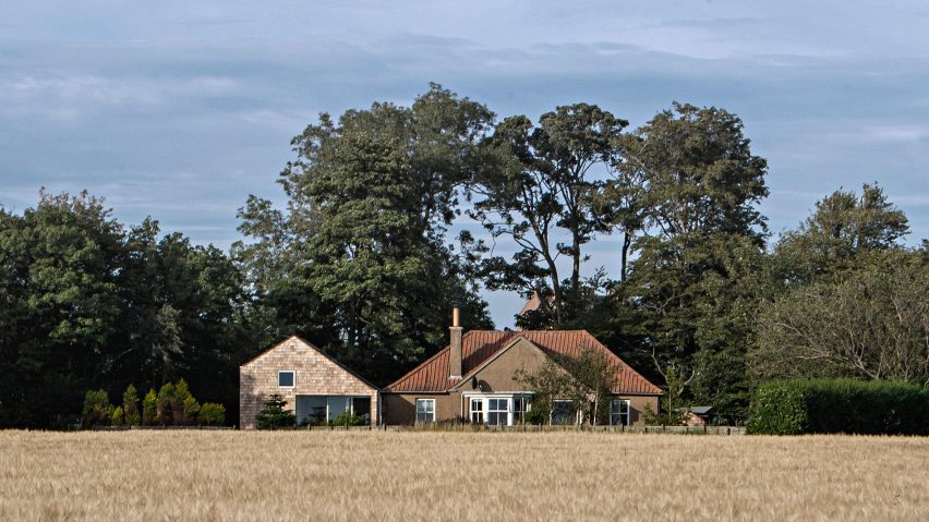 Gabled guesthouse by Sutherland & Co extends countryside cottage in Scotland