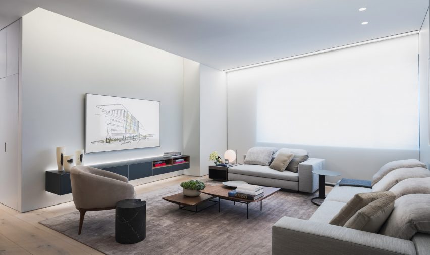 Tadao Ando's 152 Elizabeth Street apartment block interior