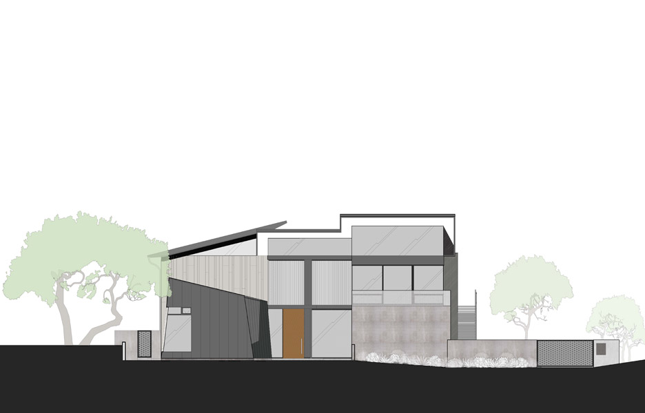 Elevation of Toulon Drive by Studio William Hefner