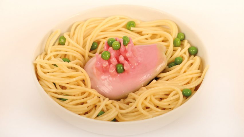 Marije Vogelzang tackles “mindless food consumption” with strangely shaped tableware