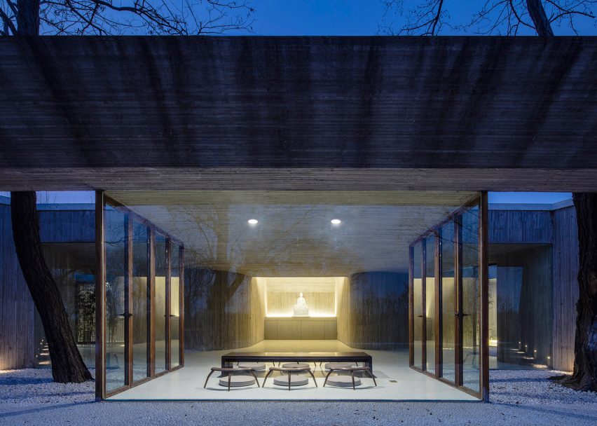 Waterside Buddist Shrine by Archstudio