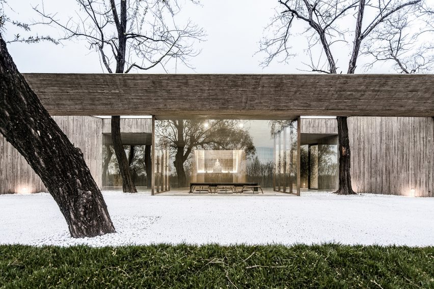 Waterside Buddist Shrine by Archstudio