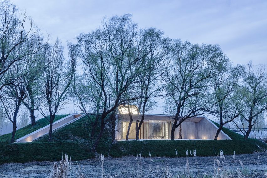 Waterside Buddist Shrine by Archstudio