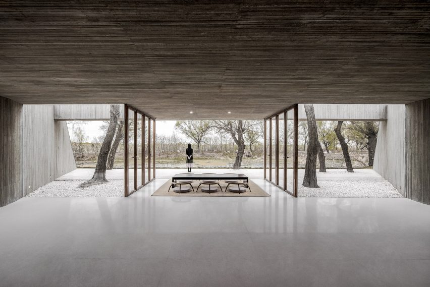 Waterside Buddist Shrine by Archstudio