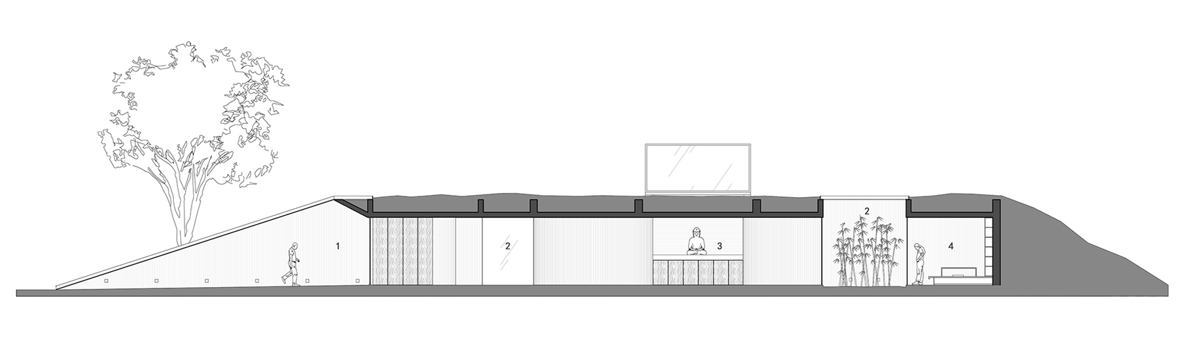 Waterside Buddist Shrine by Archstudio