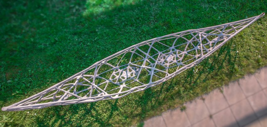 3D printed concrete canoe by ETH Zurich