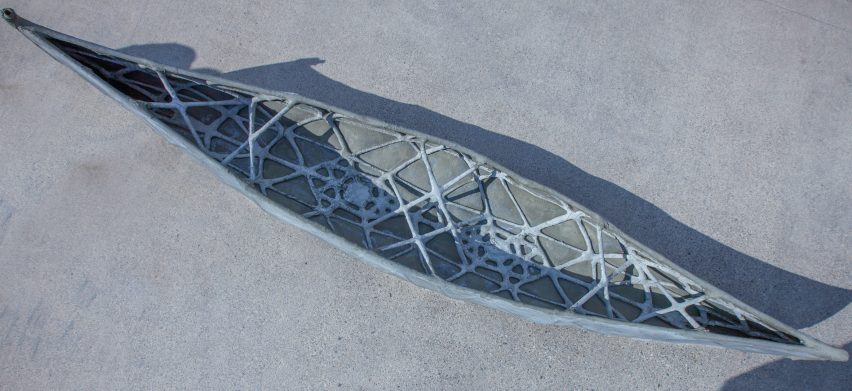 3D printed concrete canoe by ETH Zurich
