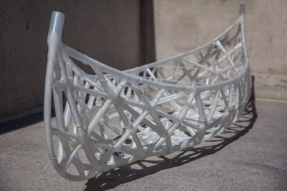 3D printed concrete canoe by ETH Zurich