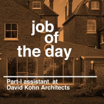 Job of the day: Part-I architectural assistant at David Kohn Architects