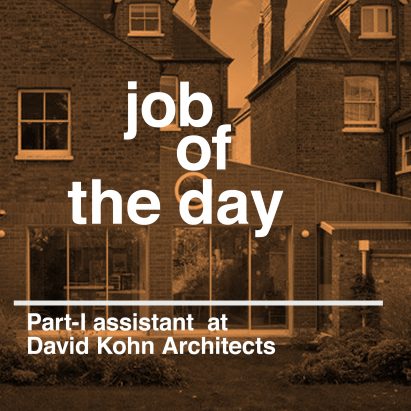 Job of the day: Part-I architectural assistant at David Kohn Architects