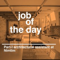 Job of the day: Part-I architectural assistant at Nimtim Architects