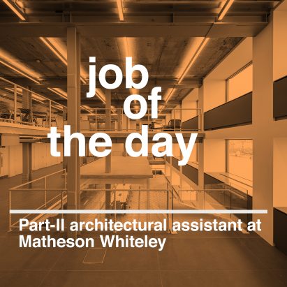 Job of the day: Part-II architectural assistant at Matheson Whiteley