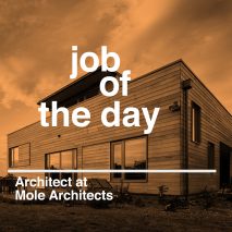 Job of the day: architect at Mole Architects