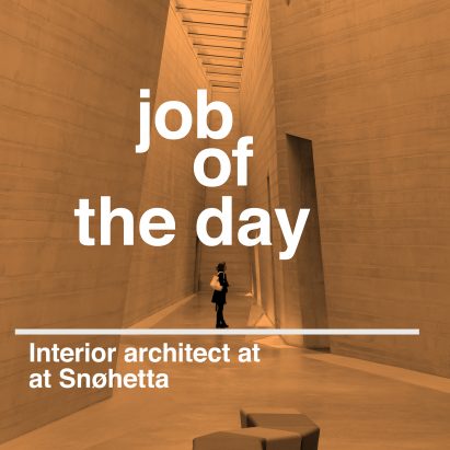 Job of the day: interior architect at Snøhetta