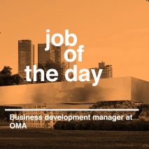 Job of the day: business development manager at OMA