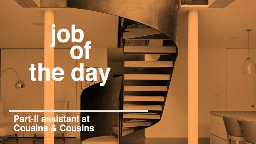 Job of the day: Part-II architectural assistant at Cousins & Cousins