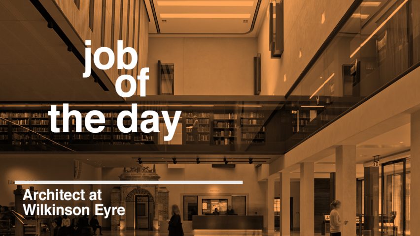Job of the day: architect at Wilkinson Eyre
